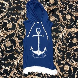 Sleeveless with hood shirt “I Refuse to Sink”